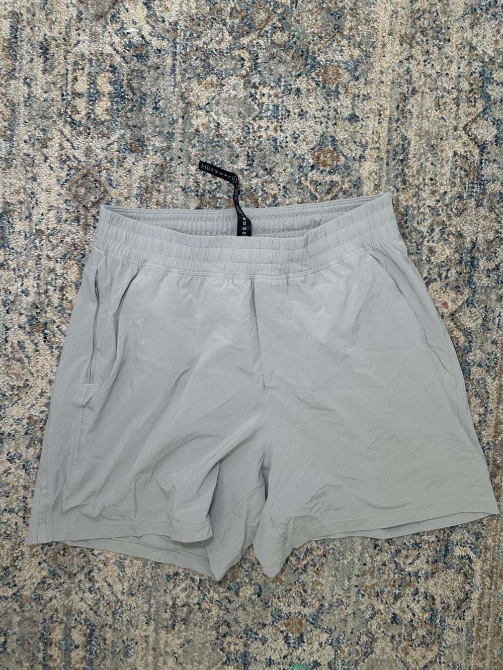 Lululemon Pace Breaker 5" Lined Straight-Leg Recycled-Swift Shorts Gray Size Wom